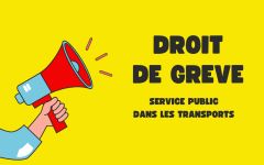 Défense du droit de grève du service public dans les transports