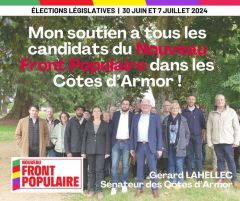 Législatives : Gérard Lahellec, sénateur des Côtes-d’Armor, promeut le nouveau front populaire